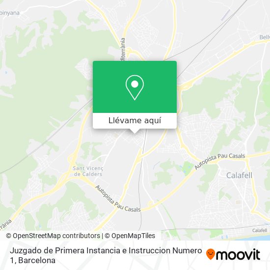 Mapa Juzgado de Primera Instancia e Instruccion Numero 1