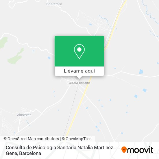 Mapa Consulta de Psicología Sanitaria Natalia Martínez Gene