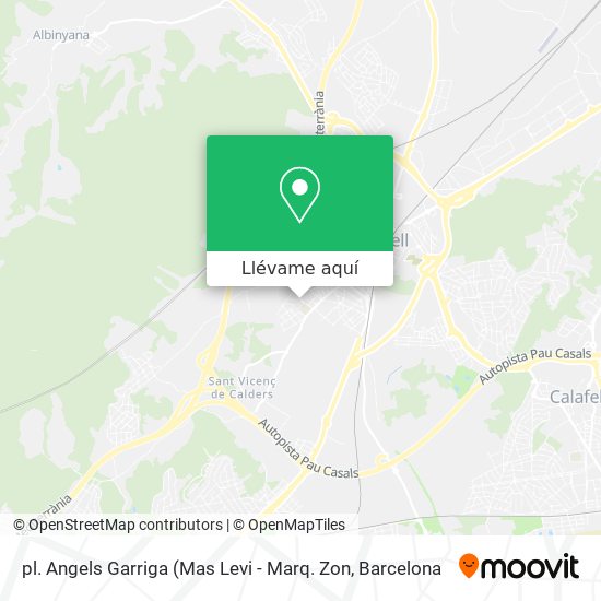Mapa pl. Angels Garriga