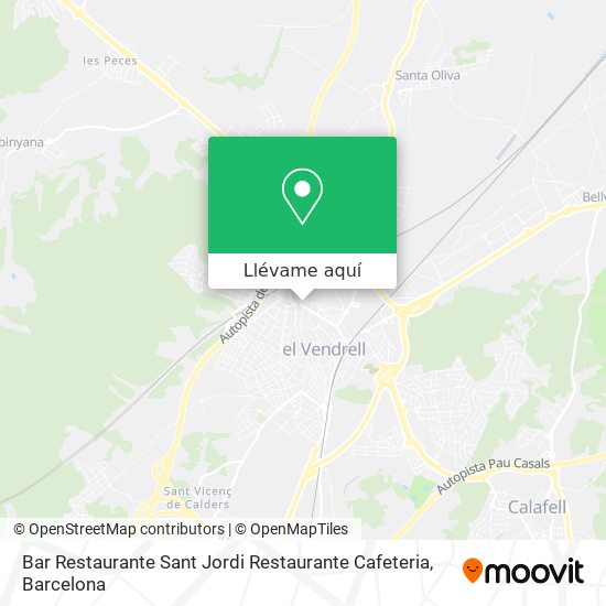 Mapa Bar Restaurante Sant Jordi Restaurante Cafeteria