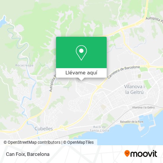 Mapa Can Foix