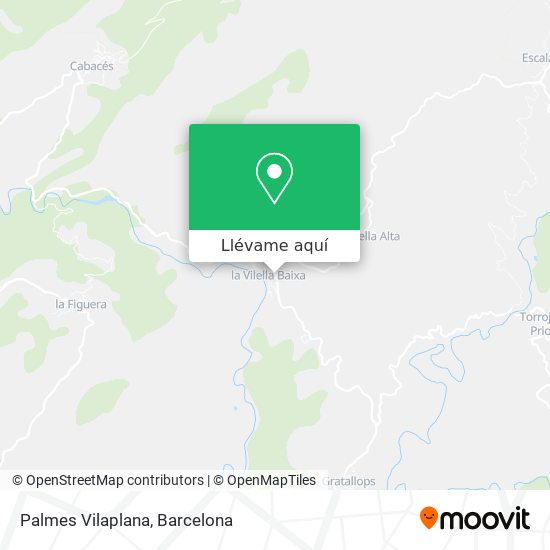 Mapa Palmes Vilaplana