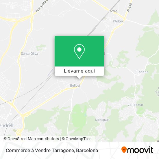 Mapa Commerce à Vendre Tarragone
