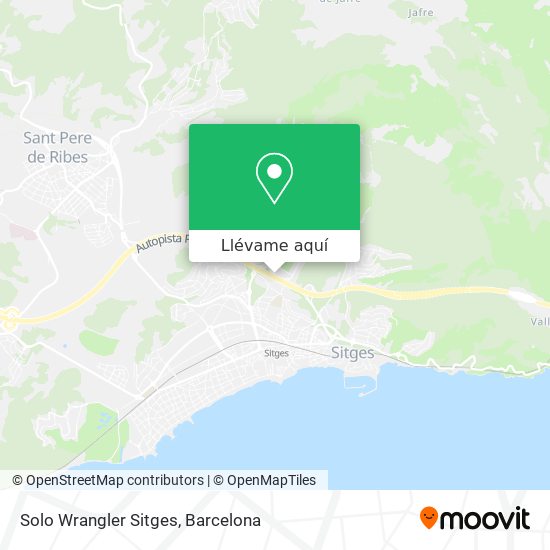 Mapa Solo Wrangler Sitges