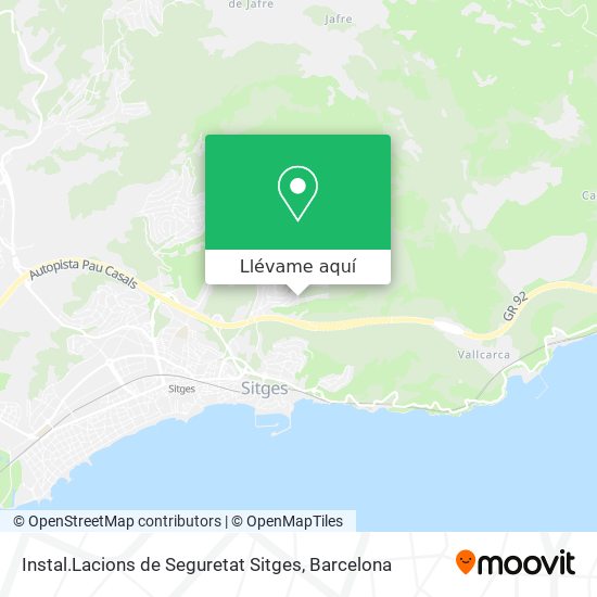 Mapa Instal.Lacions de Seguretat Sitges