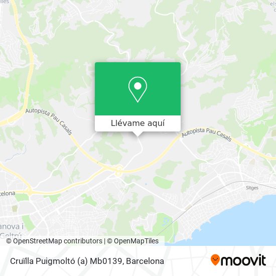 Mapa Cruïlla Puigmoltó (a) Mb0139