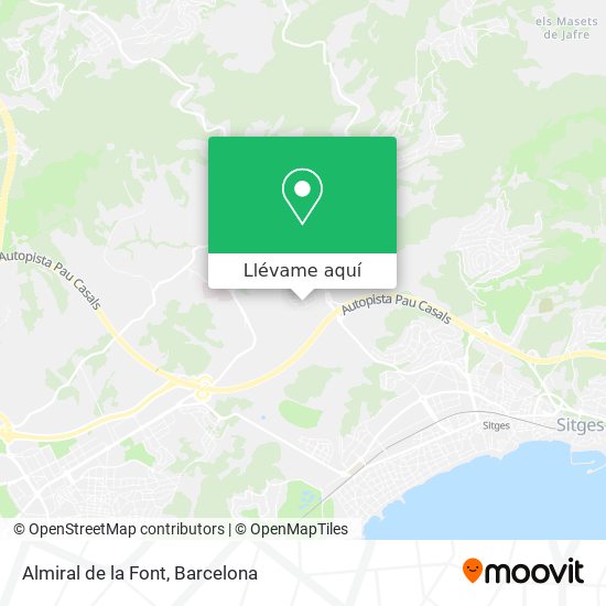 Mapa Almiral de la Font