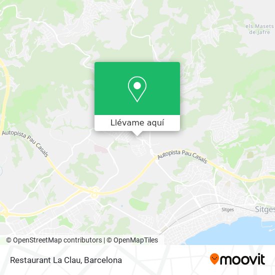 Mapa Restaurant La Clau
