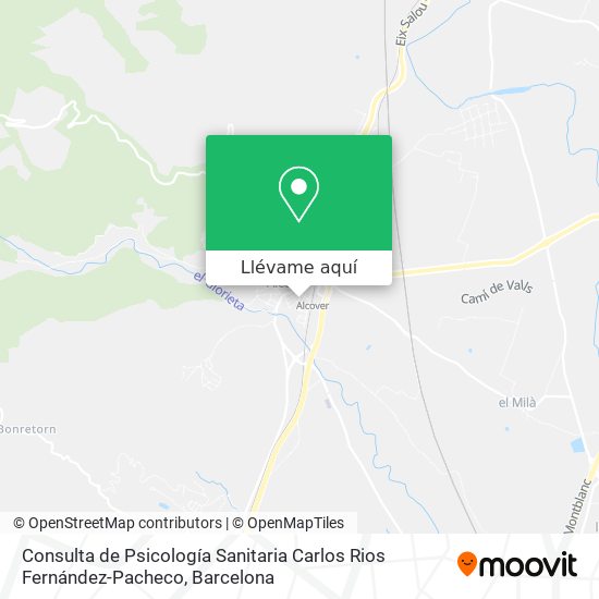 Mapa Consulta de Psicología Sanitaria Carlos Rios Fernández-Pacheco