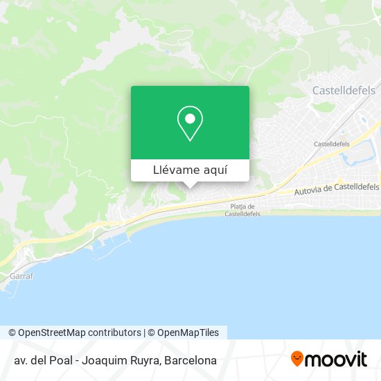 Mapa av. del Poal - Joaquim Ruyra
