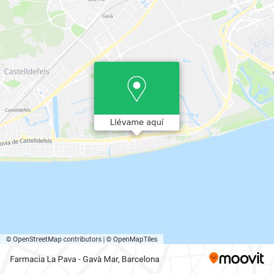 Mapa Farmacia La Pava - Gavà Mar