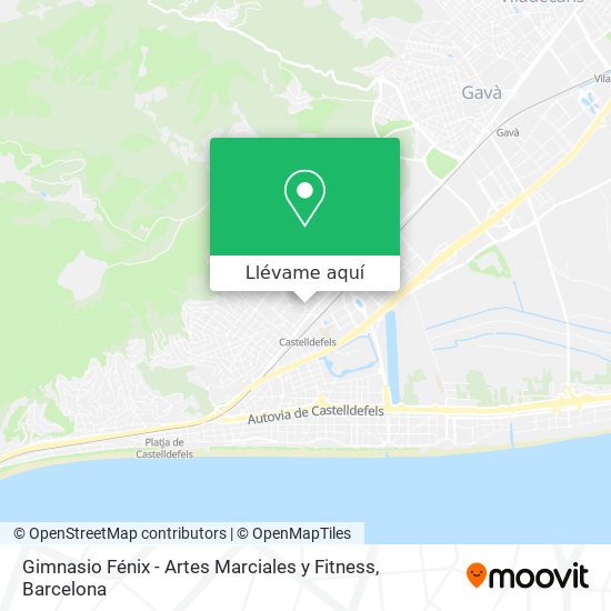 Mapa Gimnasio Fénix - Artes Marciales y Fitness