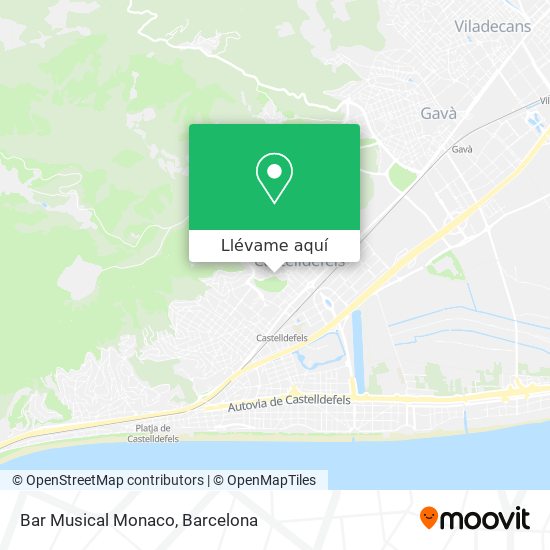 Mapa Bar Musical Monaco
