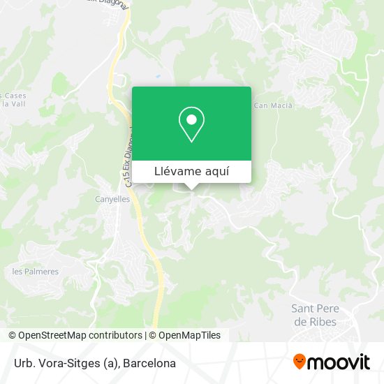 Mapa Urb. Vora-Sitges