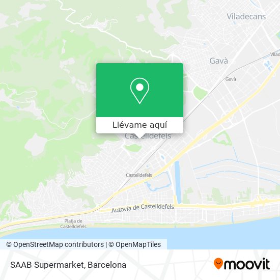 Mapa SAAB Supermarket