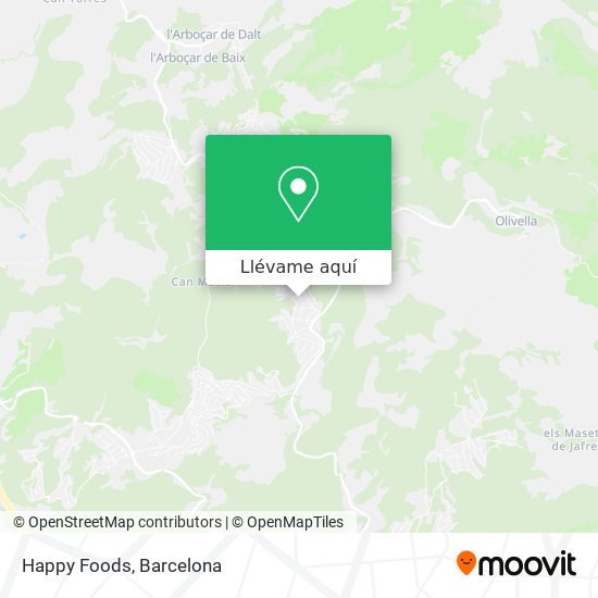 Mapa Happy Foods
