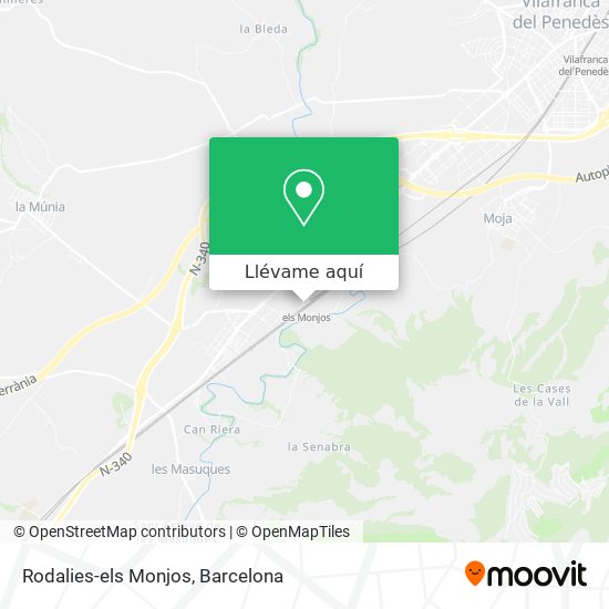 Mapa Rodalies-els Monjos