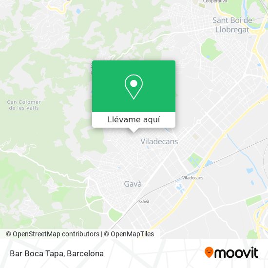 Mapa Bar Boca Tapa