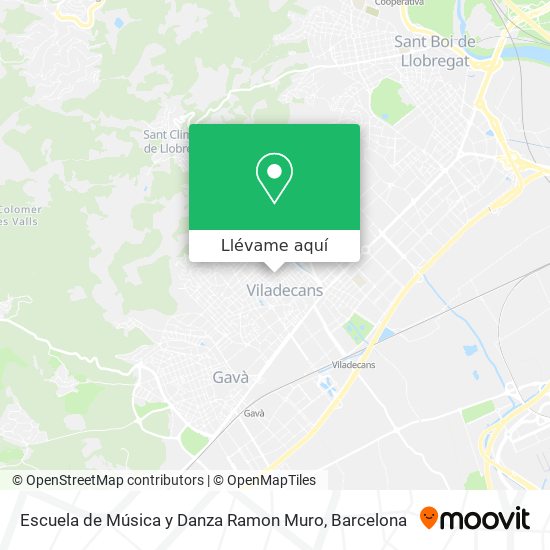 Mapa Escuela de Música y Danza Ramon Muro