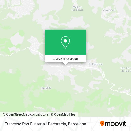 Mapa Francesc Ros-Fusteria I Decoracio