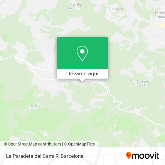 Mapa La Paradeta del Cami R