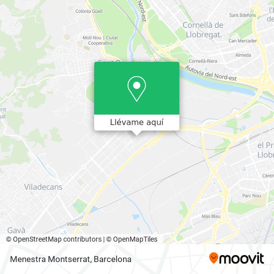 Mapa Menestra Montserrat