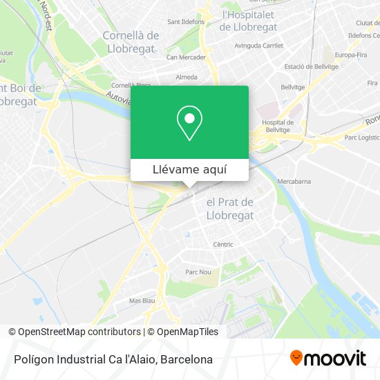 Mapa Polígon Industrial Ca l'Alaio