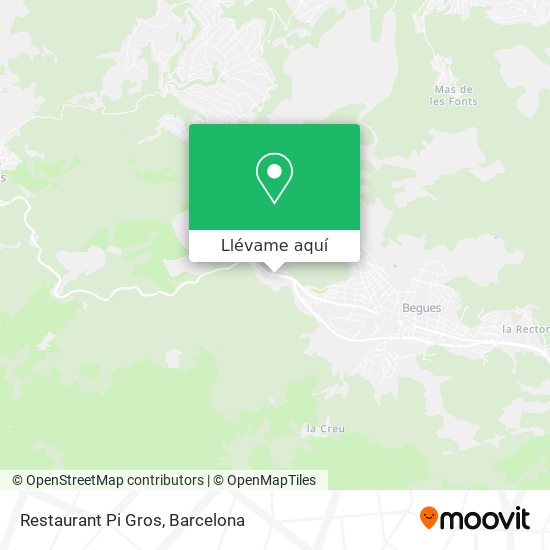 Mapa Restaurant Pi Gros