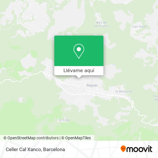 Mapa Celler Cal Xanco