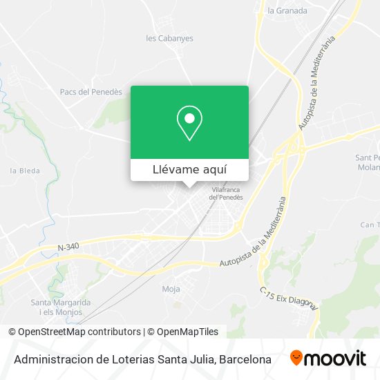 Mapa Administracion de Loterias Santa Julia