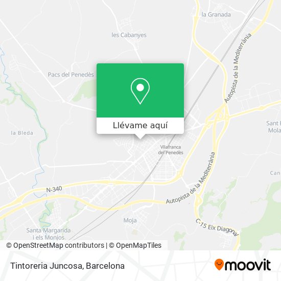 Mapa Tintoreria Juncosa