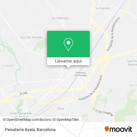 Mapa Peixateria Ayala