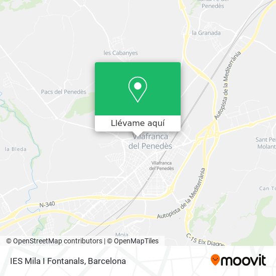 Mapa IES Mila I Fontanals