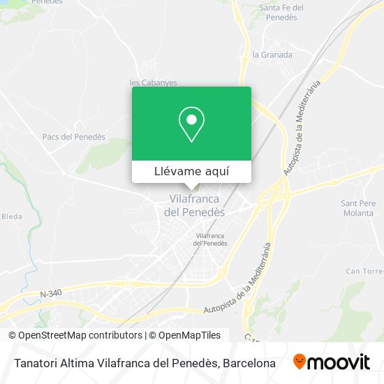 Mapa Tanatori Altima Vilafranca del Penedès