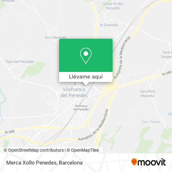 Mapa Merca Xollo Penedes