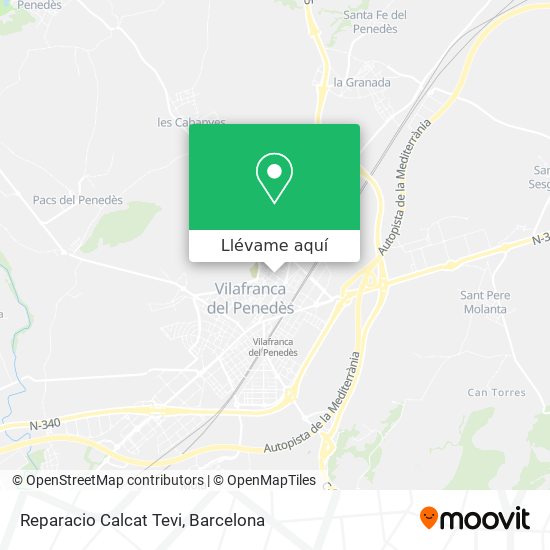 Mapa Reparacio Calcat Tevi
