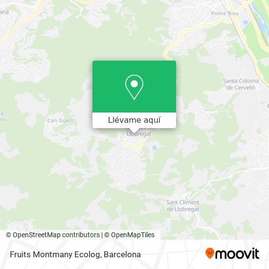 Mapa Fruits Montmany Ecolog