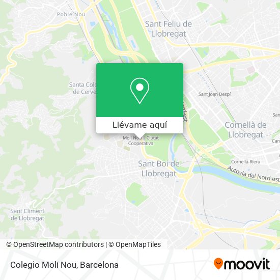 Mapa Colegio Molí Nou