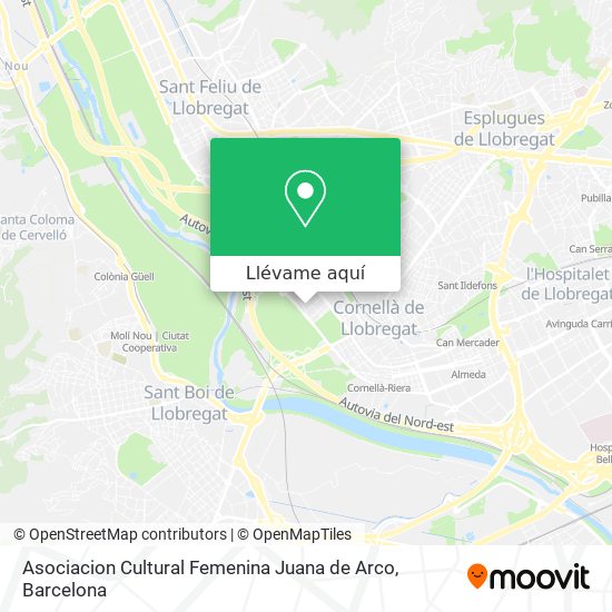 Mapa Asociacion Cultural Femenina Juana de Arco