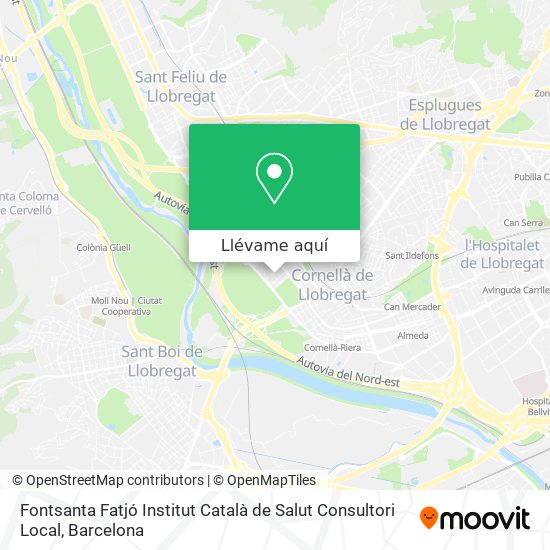 Mapa Fontsanta Fatjó Institut Català de Salut Consultori Local
