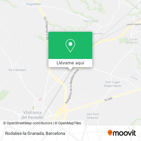 Mapa Rodalies-la Granada