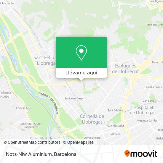 Mapa Nots-Niw Aluminium