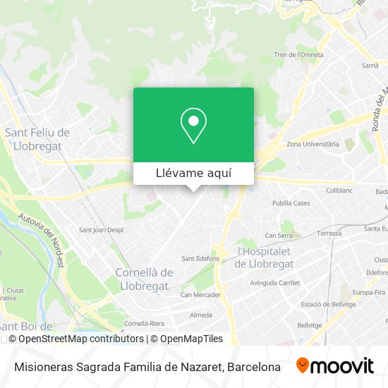 Mapa Misioneras Sagrada Familia de Nazaret