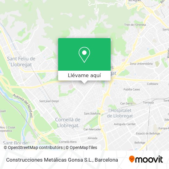 Mapa Construcciones Metálicas Gonsa S.L.