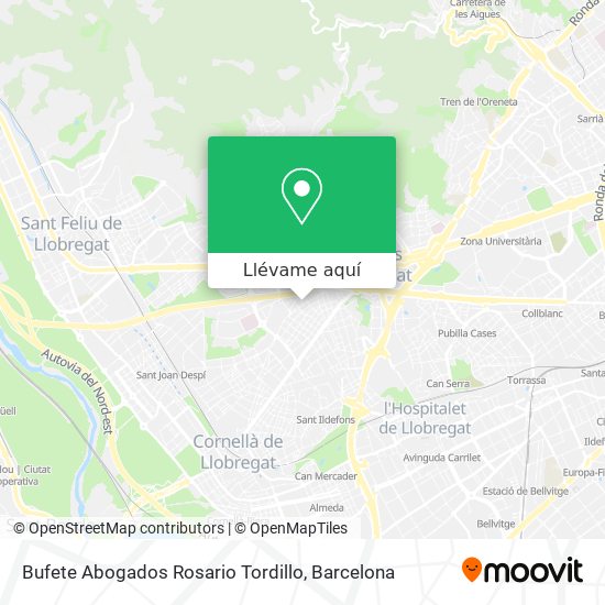 Mapa Bufete Abogados Rosario Tordillo