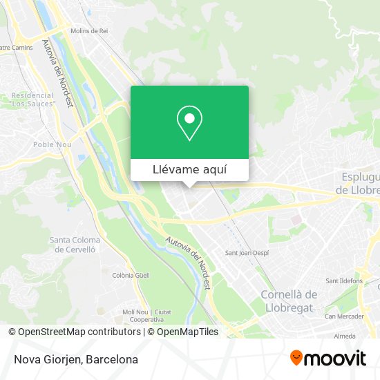 Mapa Nova Giorjen