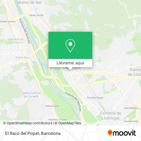 Mapa El Raco del Popet