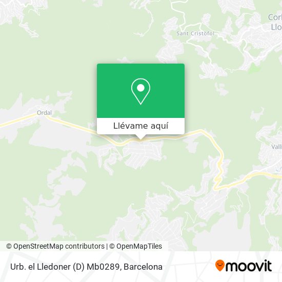 Mapa Urb. el Lledoner (D) Mb0289