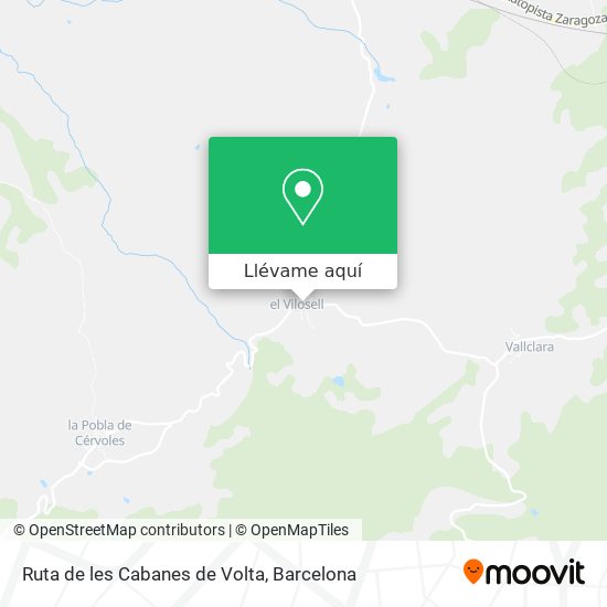 Mapa Ruta de les Cabanes de Volta