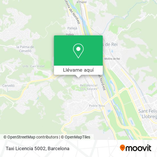 Mapa Taxi Licencia 5002